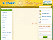 Tablet Screenshot of edenseeds.com.au